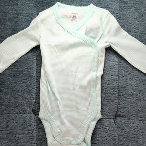 Carter's Green Bodysuit One Piece with Long Sleeves